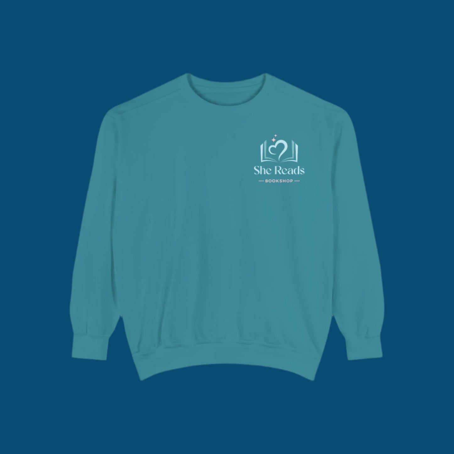 She Reads Bookshop Logo Crewneck