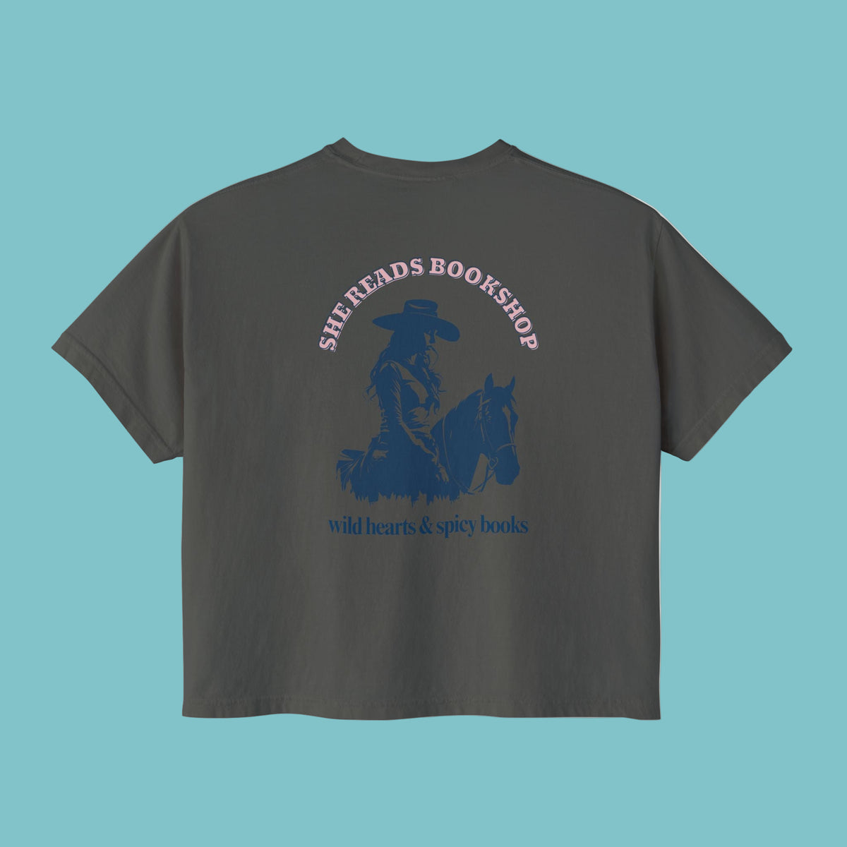 Wild Hearts & Spicy Books cropped t-shirt