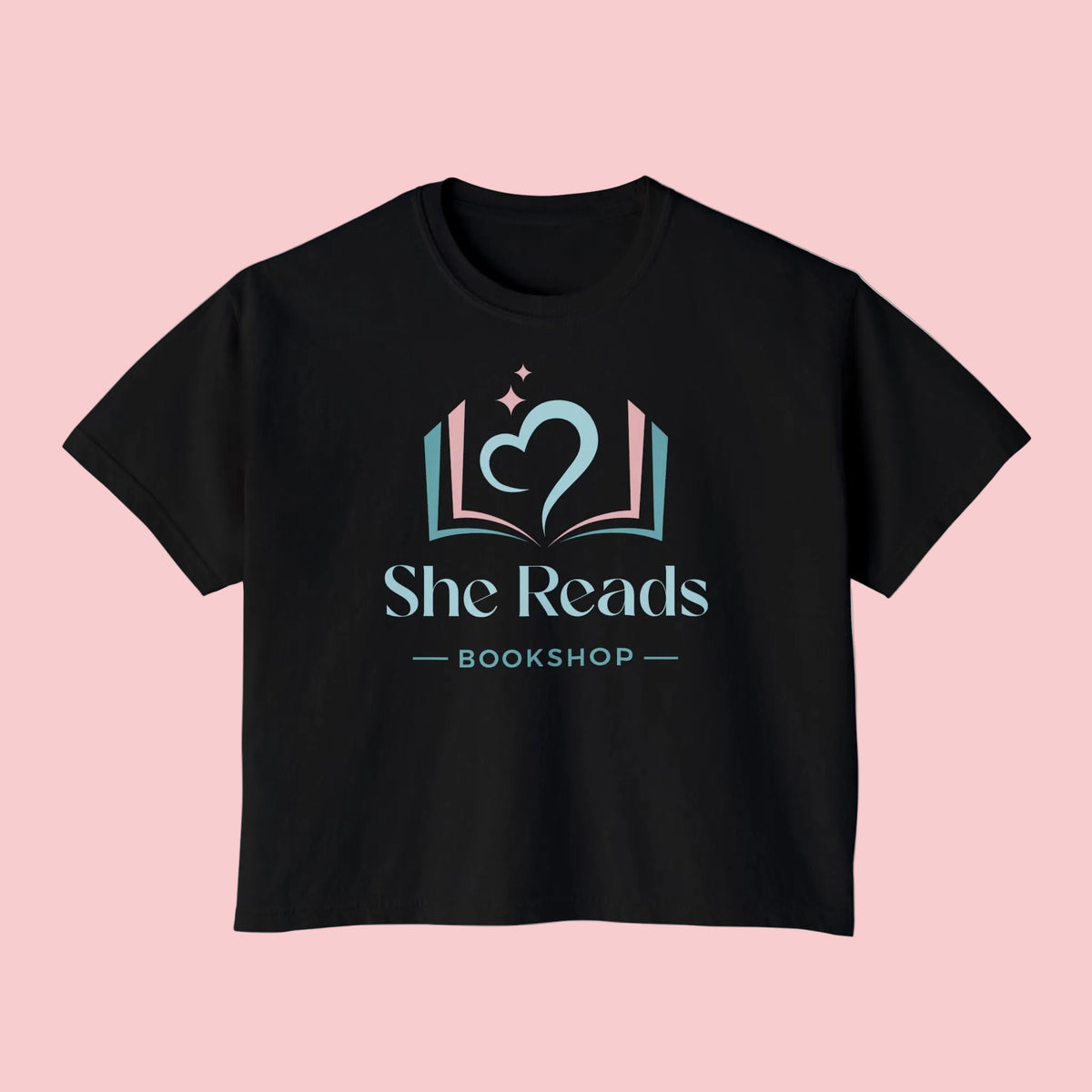 She Reads Bookshop Logo Cropped t-shirt