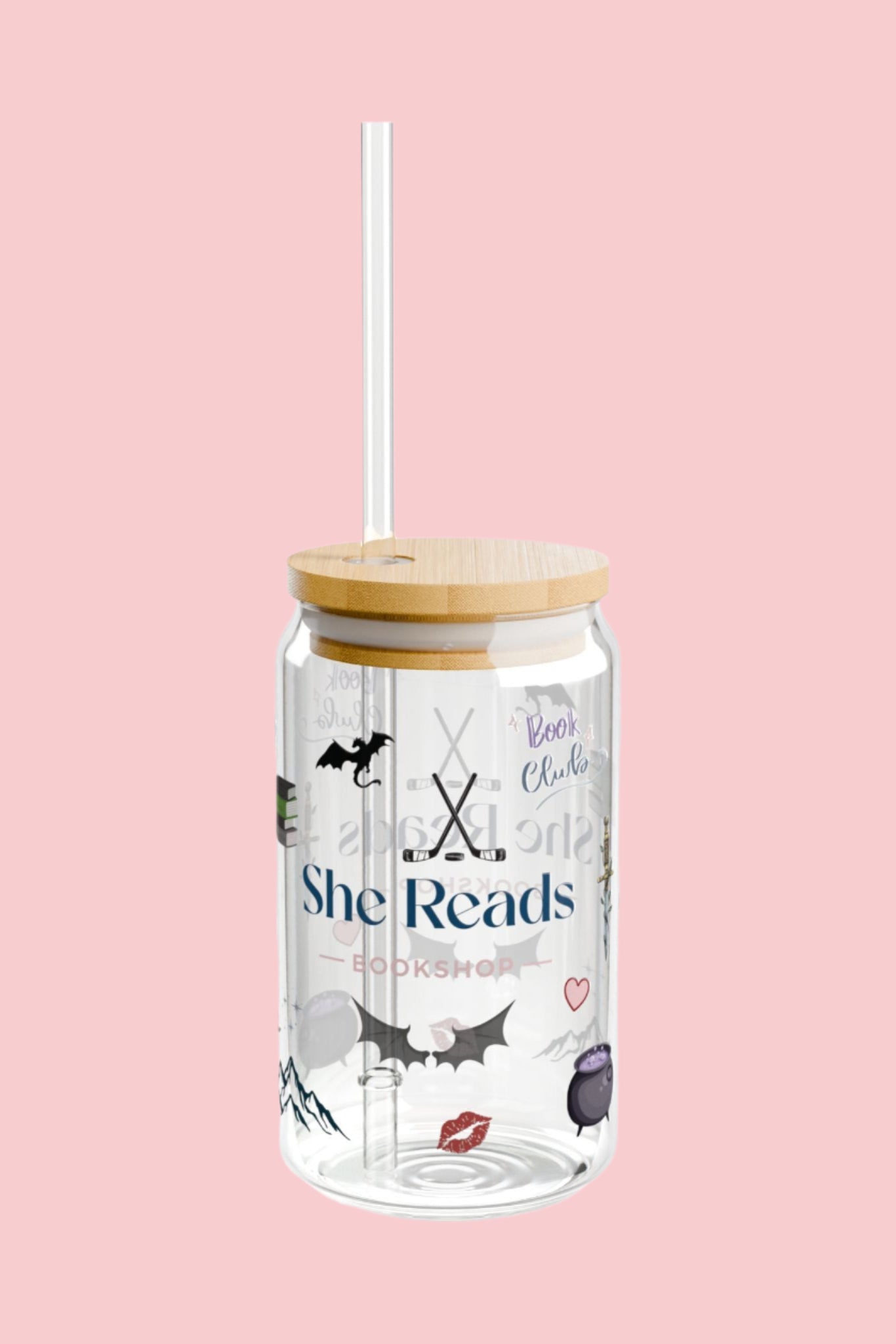 Bookish She Reads Glass – 16oz