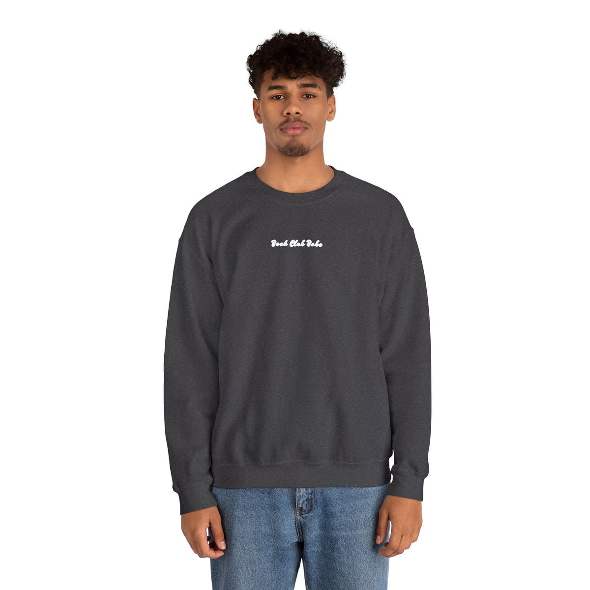 She Reads Embroidered Crewneck
