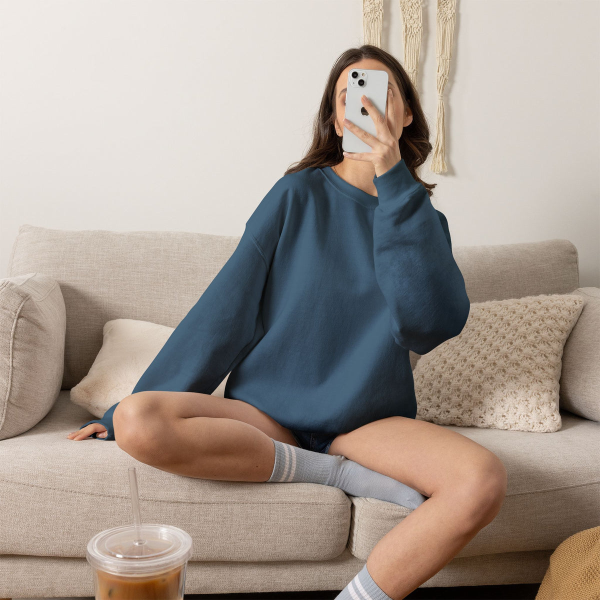 She Reads Embroidered Crewneck