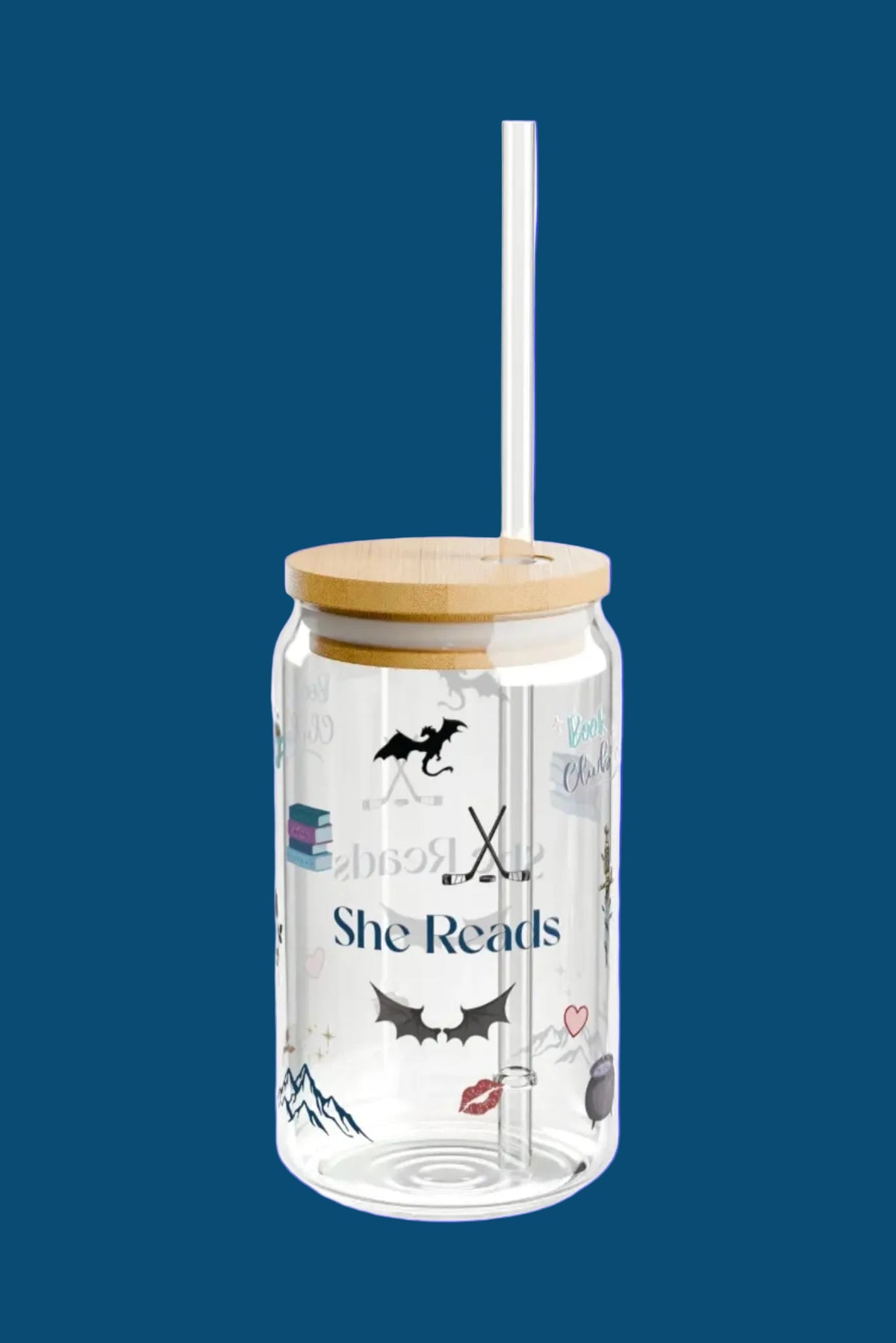 Bookish She Reads Glass – 16oz