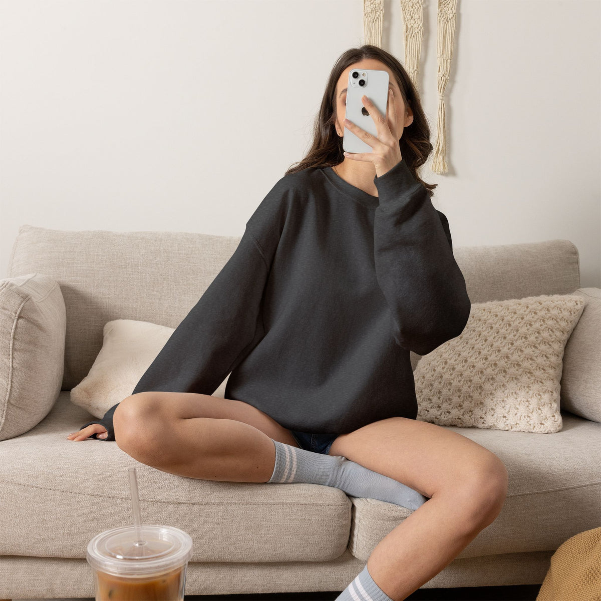 She Reads Embroidered Crewneck
