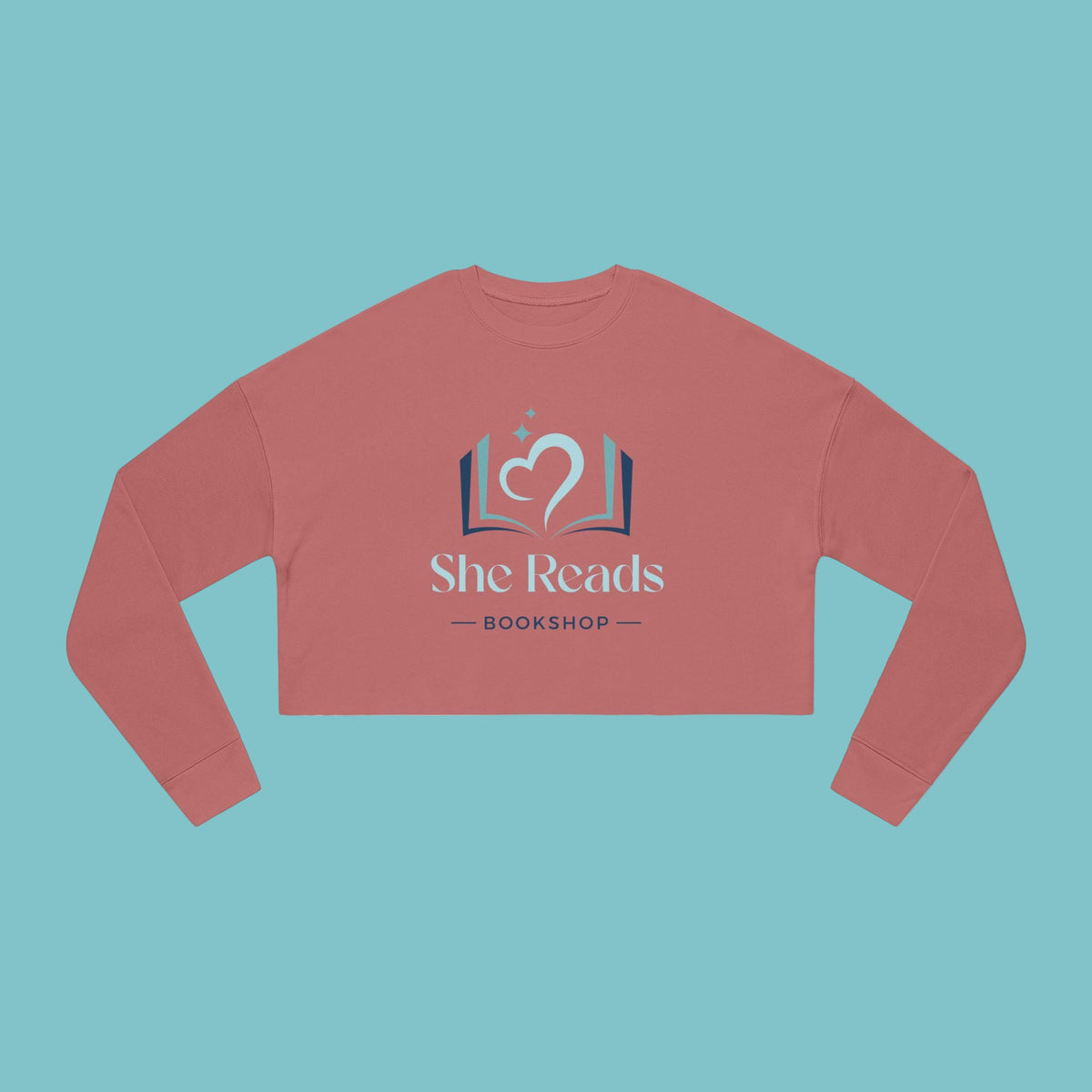 She Reads Bookshop Cropped Sweatshirt