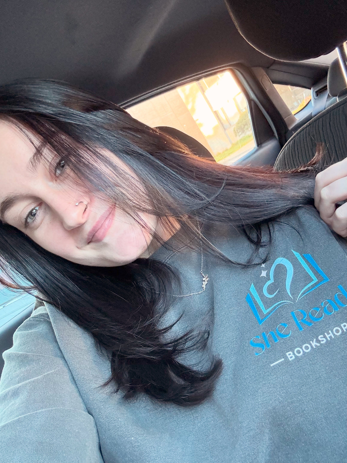 She Reads Logo Crewneck