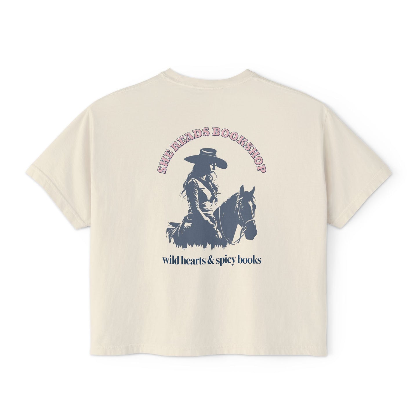 Wild Hearts & Spicy Books cropped t-shirt
