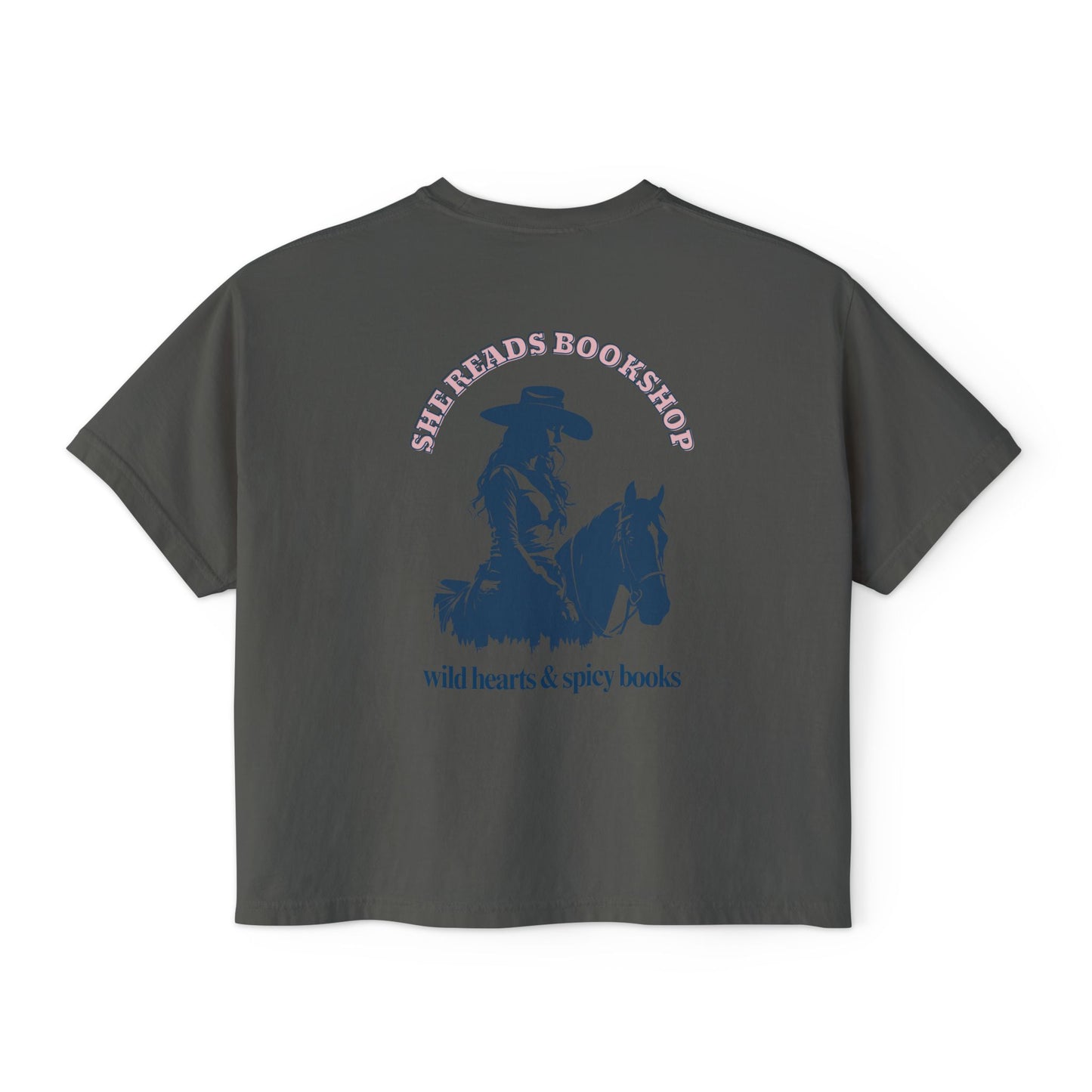 Wild Hearts & Spicy Books cropped t-shirt