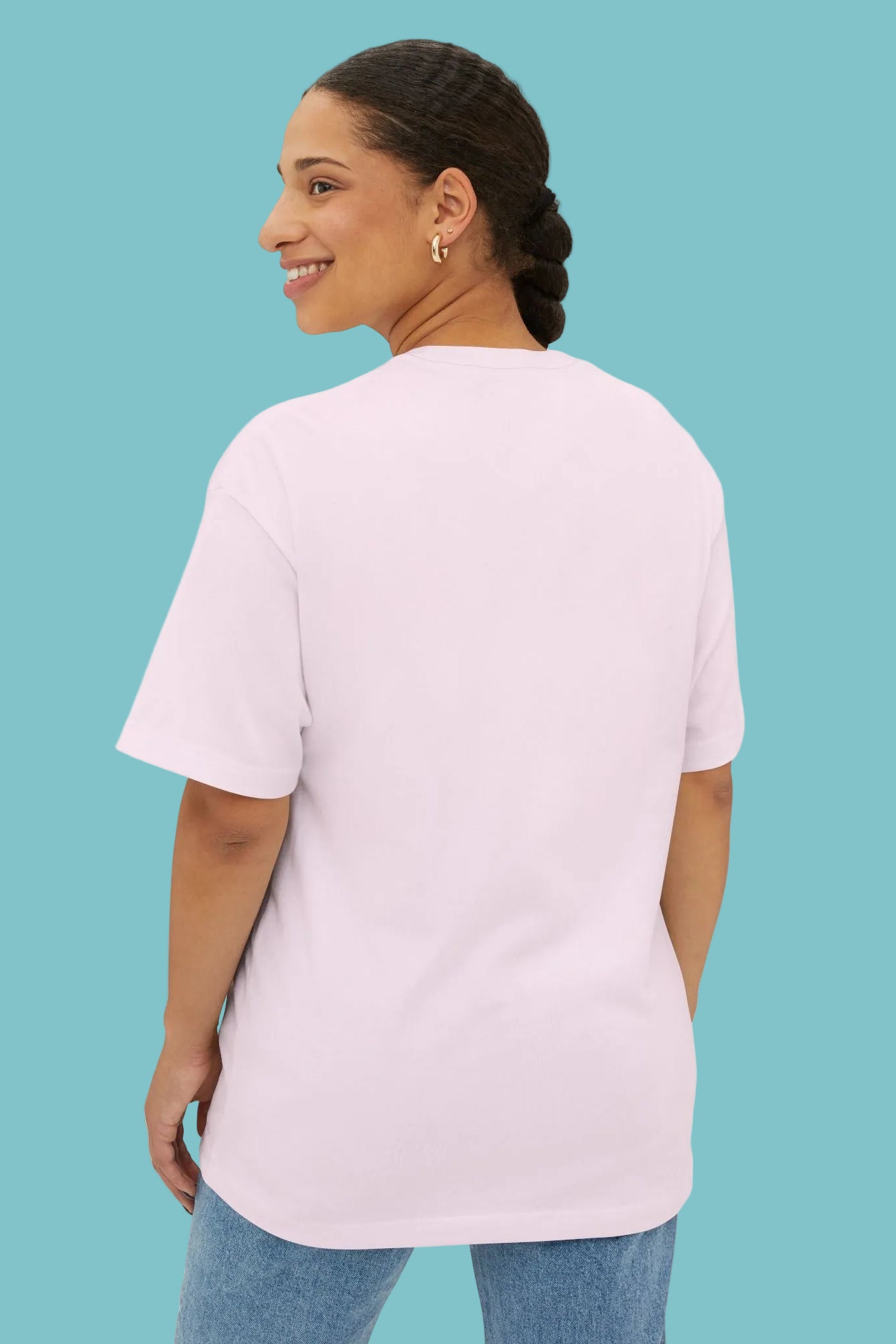 She Reads Bookshop Tee — Cozy Reading Logo Oversized T-Shirt