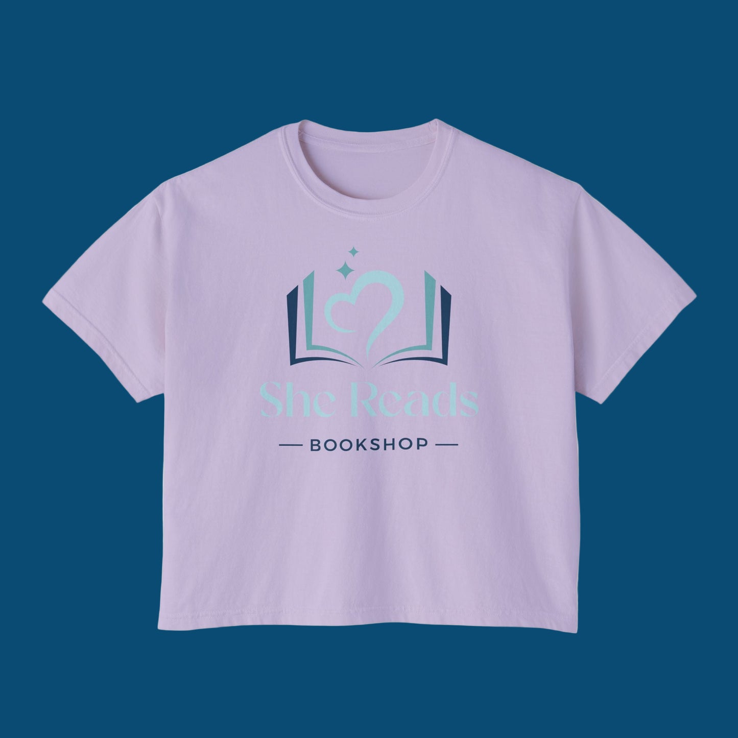 She Reads Bookshop Logo Cropped t-shirt