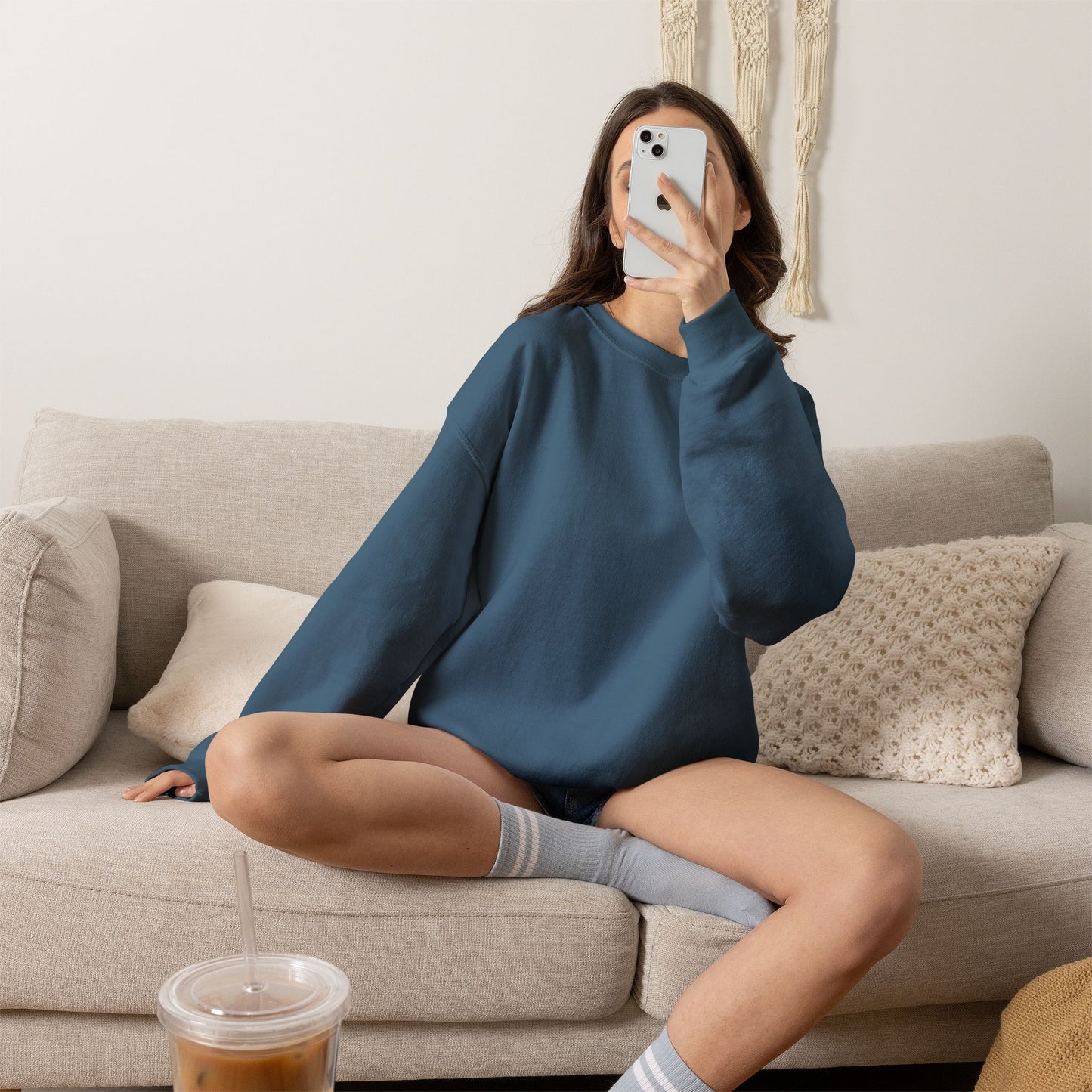 She Reads Embroidered Crewneck