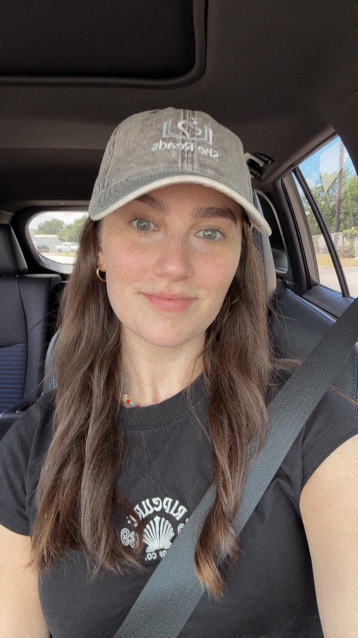 She Reads Vintage Embroidered Hat