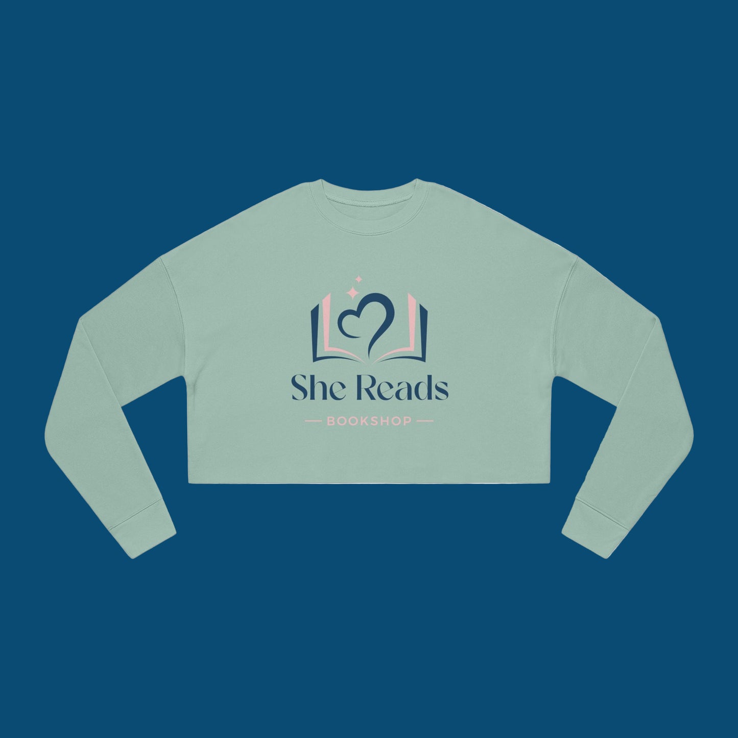 She Reads Bookshop Cropped Sweatshirt