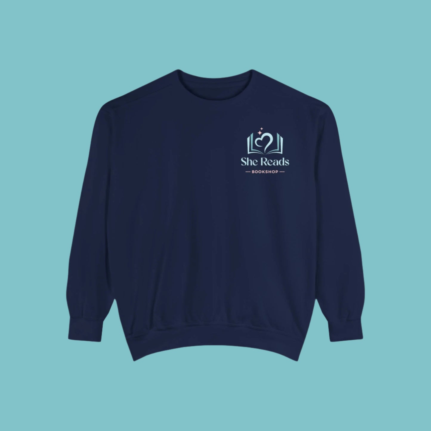 She Reads Bookshop Logo Crewneck