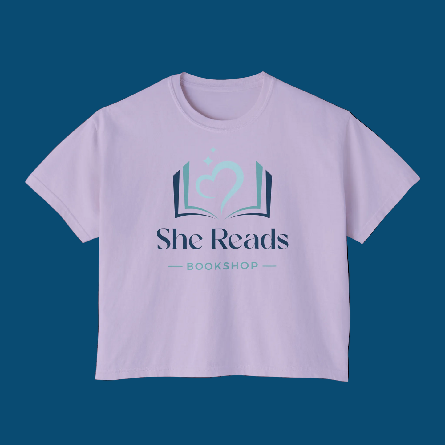 She Reads Bookshop Logo Cropped t-shirt