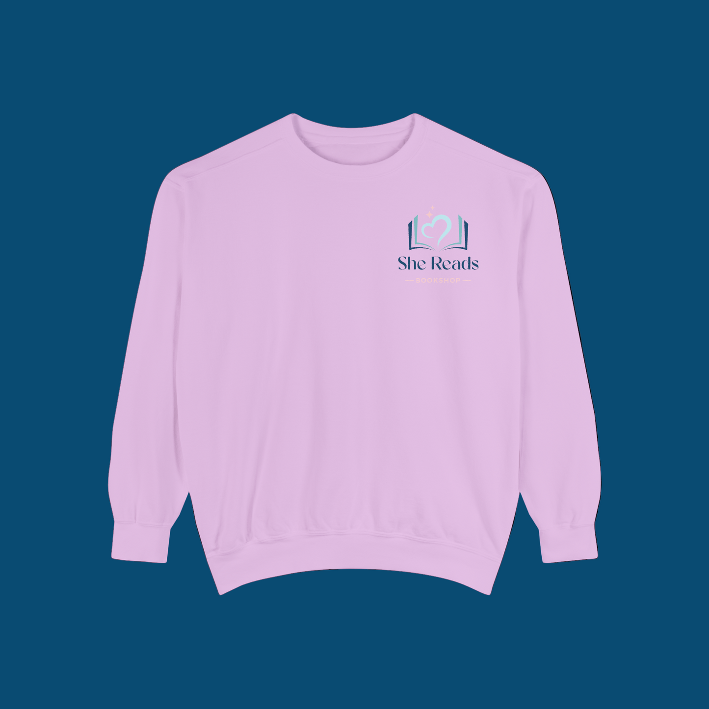 She Reads Bookshop Logo Crewneck